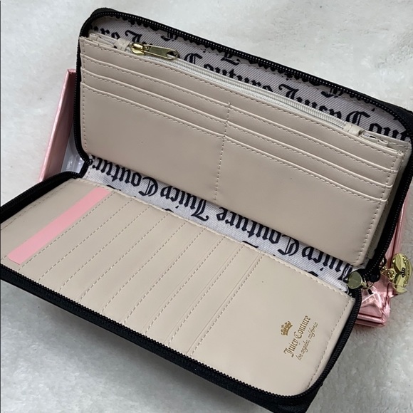 [ JUICY ] Black Quilted Wallet - Picture 3 of 6